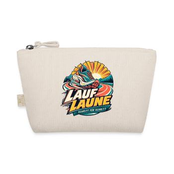 Lauf Laune – Schritt für Schritt - Bio-Täschchen - Natur - Vorne