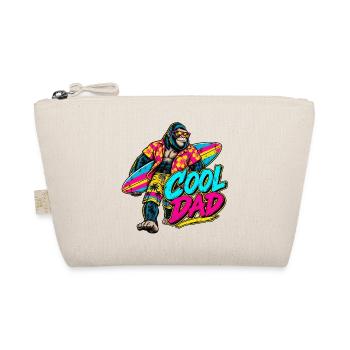 Surferaffe Neon Tropenstil - Bio-Täschchen - Natur - Vorne