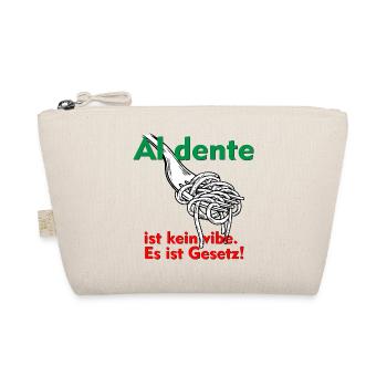 Al dente ist kein Vibe. Das ist Gesetz! - Bio-Täschchen - Natur - Vorne