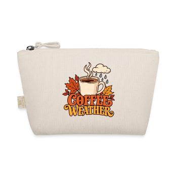 Coffee Weather – Gemütliches Herbstmotiv - Bio-Täschchen - Natur - Vorne