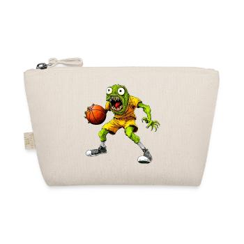 Monster Basketball / Bball Crinche - Bio-Täschchen - Natur - Vorne