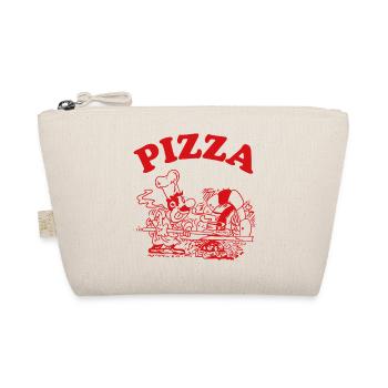 Pizza Pizzabäcker Koch Gastronomie Lustiges Motiv - Bio-Täschchen - Natur - Vorne