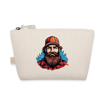 Lumberjack mit rotem Flanell - Bio-Täschchen - Natur - Vorne