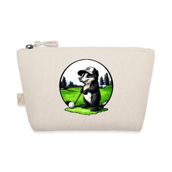Stinktier Golfspieler - Bio-Täschchen - Natur - Vorne