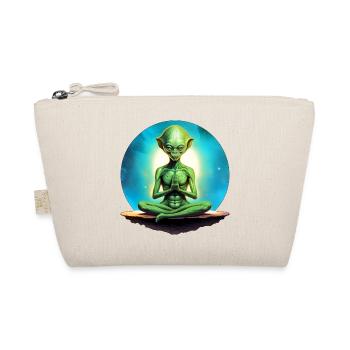 Aliens Yoga / Yogi Alien - Bio-Täschchen - Natur - Vorne