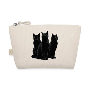 Katzen Halloween - Bio-Täschchen - Natur - Vorne