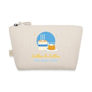 Latkes und Lattes lustiges Chanukka - Bio-Täschchen - Natur - Vorne