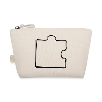Puzzleteil handgezeichnet - Bio-Täschchen - Natur - Vorne