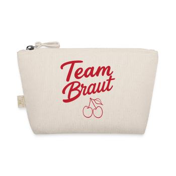 Team Braut! Kirsche - Bio-Täschchen - Natur - Vorne