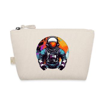 Astronaut im Weltall Bunt - Bio-Täschchen - Natur - Vorne