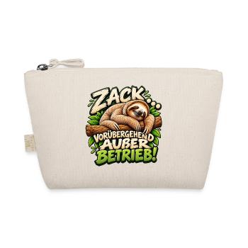 Zack! vorübergehend außer Betrieb Geschenkidee  - Bio-Täschchen - Natur - Vorne