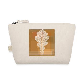 Eichenblatt - Botanisch / Stencil Quadrat Rahmen - Bio-Täschchen - Natur - Vorne