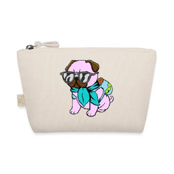 Mops-Reisender - Bio-Täschchen - Natur - Vorne