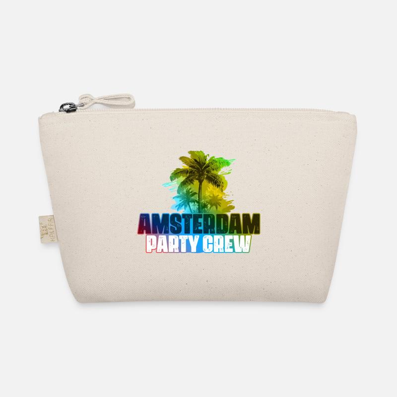 Amsterdam Party Crew Bunt - Bio-Täschchen - Natur
