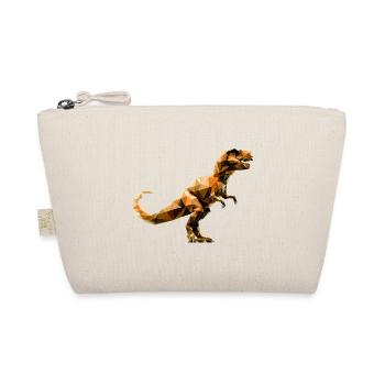 Dinosaur Tyrannosaurus Polygon T-Rex - Organic Pouch - nature - Front