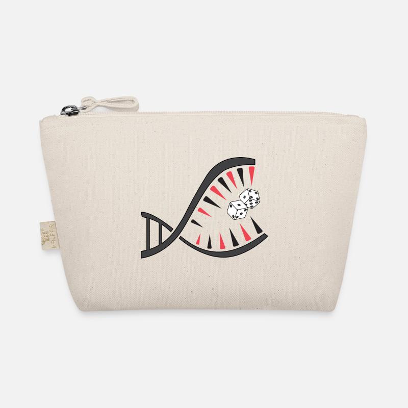 Backgammon DNA Piranha – Einzigartiges - Bio-Täschchen - Natur