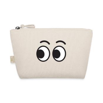 Eyes Funny Funny Gift Idea - Organic Pouch - nature - Front