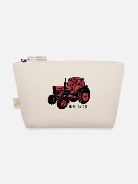 Belarus mts Traktor Landwirt Geschenk - Bio-Täschchen - Natur