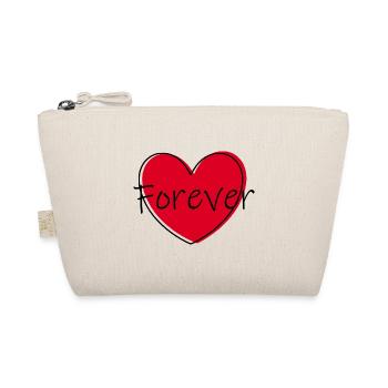 Cœur rouge cœur rouge cœur cadeau - Trousse biologique - nature - Devant