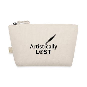 Artistically Lost Compass Map Design - Organic Pouch - nature - Front