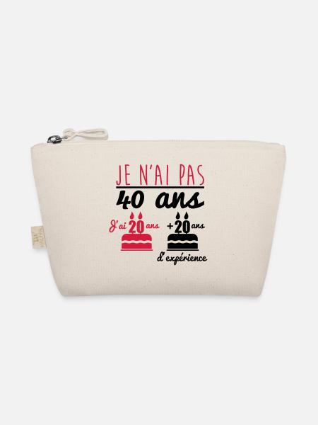 Pas 40 ans anniversaire,cadeau d'anniversaire - Trousse biologique - nature