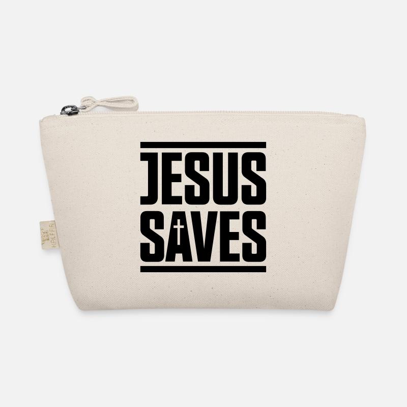 jesus saves - Bio-Täschchen - Natur