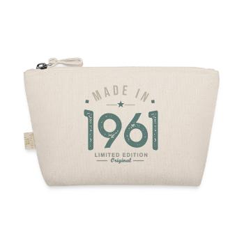 made in 1961 cadeau humour anniversaire 61 ans - Trousse biologique - nature - Devant