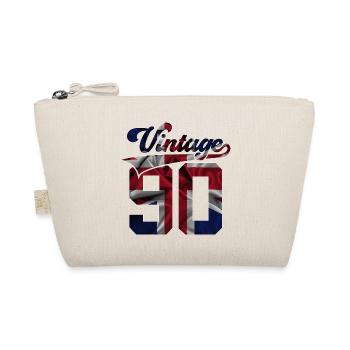 36TH BIRTHDAY UK VINTAGE 1990 - Organic Pouch - nature - Front