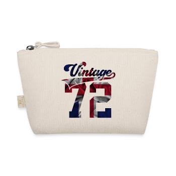 54TH BIRTHDAY UK VINTAGE 1972 - Organic Pouch - nature - Front