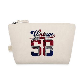 68TH BIRTHDAY UK VINTAGE 1958 - Organic Pouch - nature - Front
