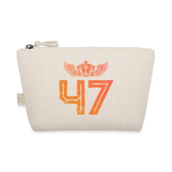47 Number crown - Organic Pouch - nature - Front