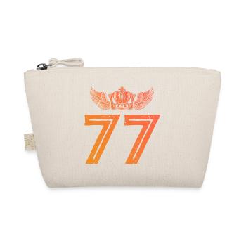 77 Number crown - Organic Pouch - nature - Front