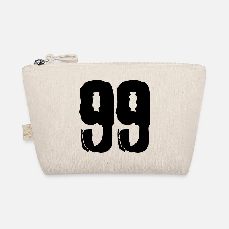 99 Zahl Trikot - Bio-Täschchen - Natur