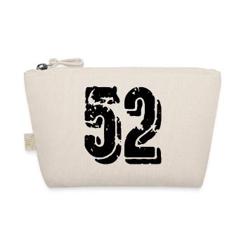 52 Zahl Trikot - Bio-Täschchen - Natur - Vorne