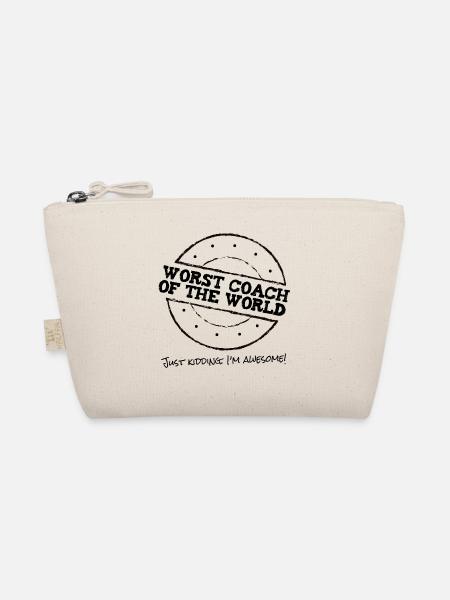 Worst coach of the world - great trainer - Organic Pouch - nature - Front