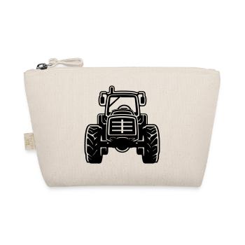 Traktor Bauer Farmer Symbol - Bio-Täschchen - Natur - Vorne