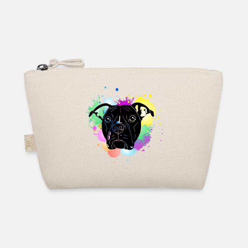 Pitbull Terrier mit Splash Bio-Täschchen