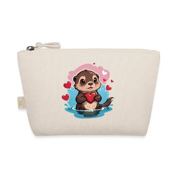Offrez cette jolie loutre en cadeau pour la Saint-Valentin - Trousse biologique - nature - Devant