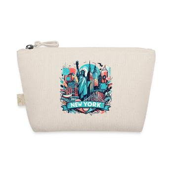 NYC, NEW YORK CITY, STATUE OF LIBERTY, MANHATTAN - Organic Pouch - nature - Front