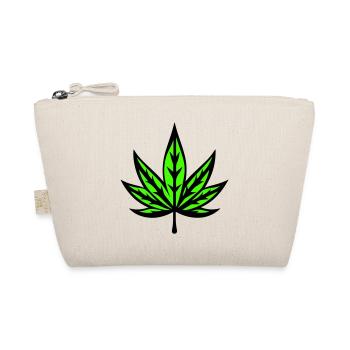 Hemp Leaf Hemp Symbol Weed Cannabis - Organic Pouch - nature - Front