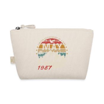 May 1987 Original May 1987 Birthday Gift - Organic Pouch - nature - Front