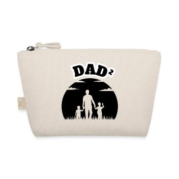 Dad² 2 Sons Black - Organic Pouch - nature - Front