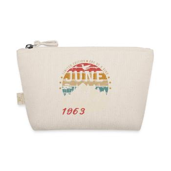 Juni 1963 Geburtstag Juni 1963 Geschenk Juni 1963 - Bio-Täschchen - Natur - Vorne