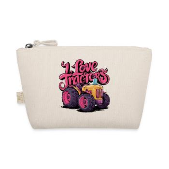 I love tractors cool tractor fat tires - Organic Pouch - nature - Front