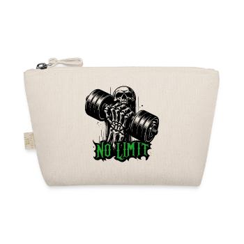 keine Grenze hartes Workout Bodybuilding Hantel - Bio-Täschchen - Natur - Vorne
