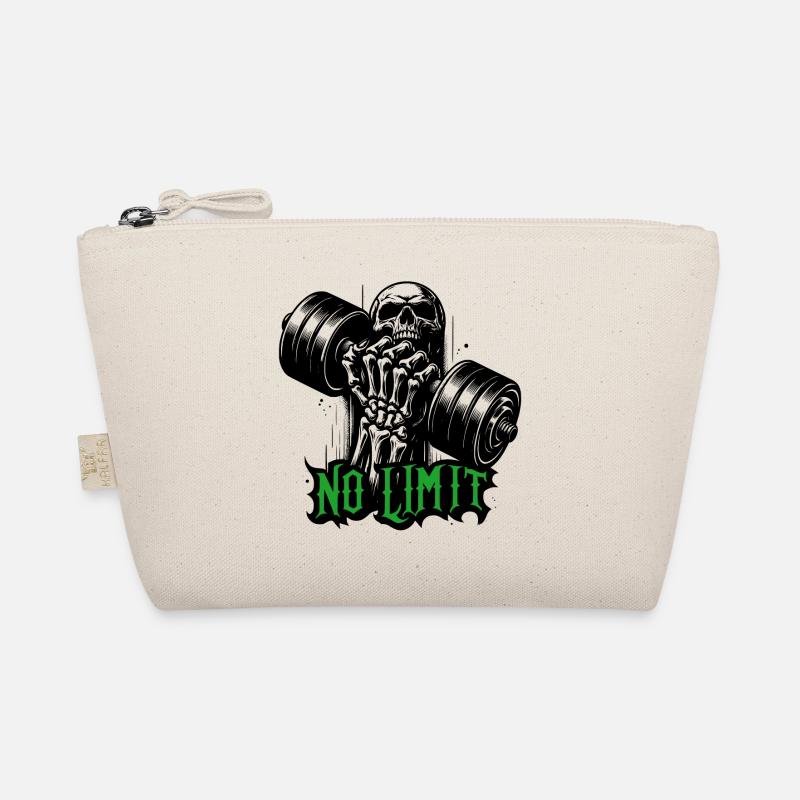 No Limit Hard Workout Bodybuilding Dumbbell Organic Pouch
