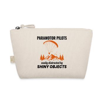 Paramotor Pilot Paramotoring Powered Paraglider - Organic Pouch - nature - Front