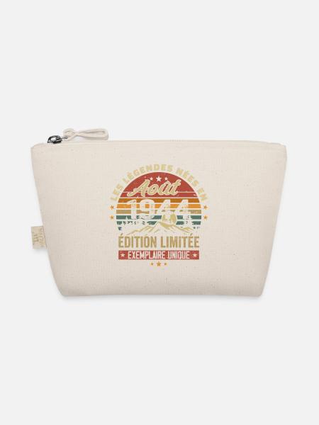 August 1944 Birthday Gift August 1944 August - Organic Pouch - nature
