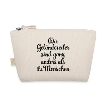 Wir Geländereiter sind ganz anders - Bio-Täschchen - Natur - Vorne