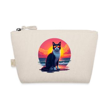 Cat on the beach - Organic Pouch - nature - Front